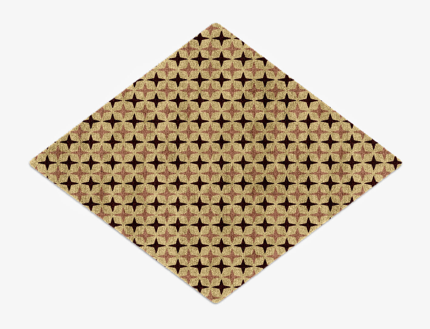 Cassiopeia Geometric Diamond Hand Knotted Bamboo Silk Custom Rug by Rug Artisan