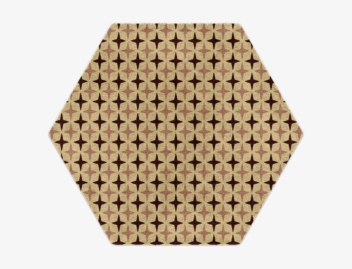 Cassiopeia Geometric Hexagon Hand Knotted Tibetan Wool Custom Rug by Rug Artisan