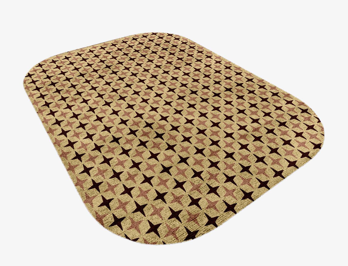 Cassiopeia Geometric Oblong Hand Knotted Bamboo Silk Custom Rug by Rug Artisan