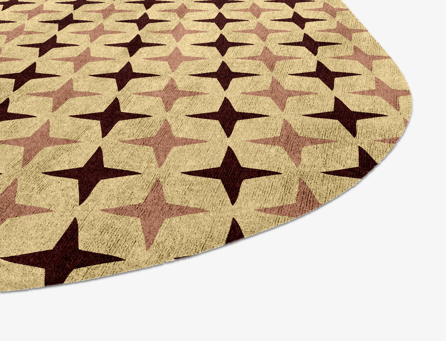 Cassiopeia Geometric Oblong Hand Knotted Bamboo Silk Custom Rug by Rug Artisan