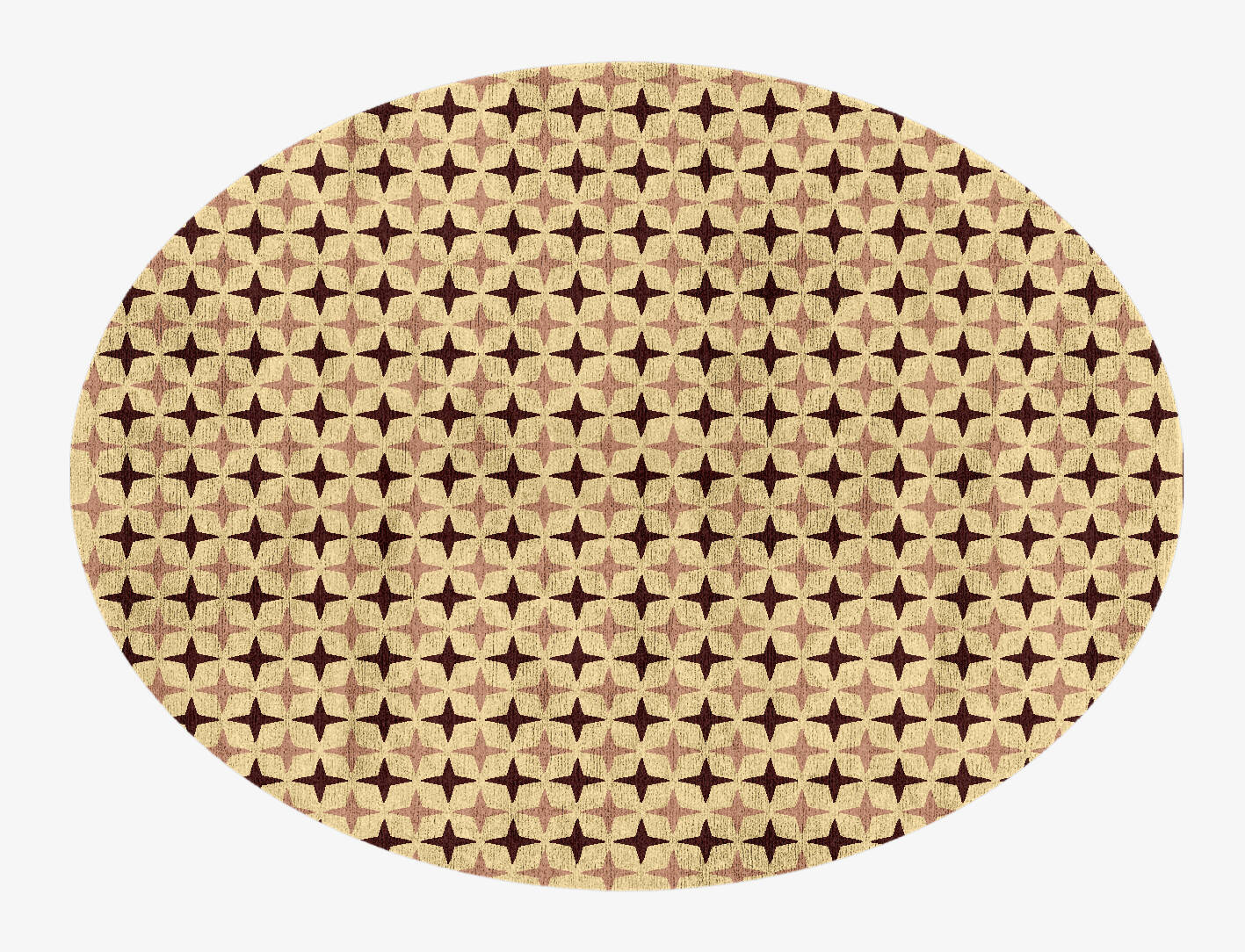 Cassiopeia Geometric Oval Hand Knotted Bamboo Silk Custom Rug by Rug Artisan
