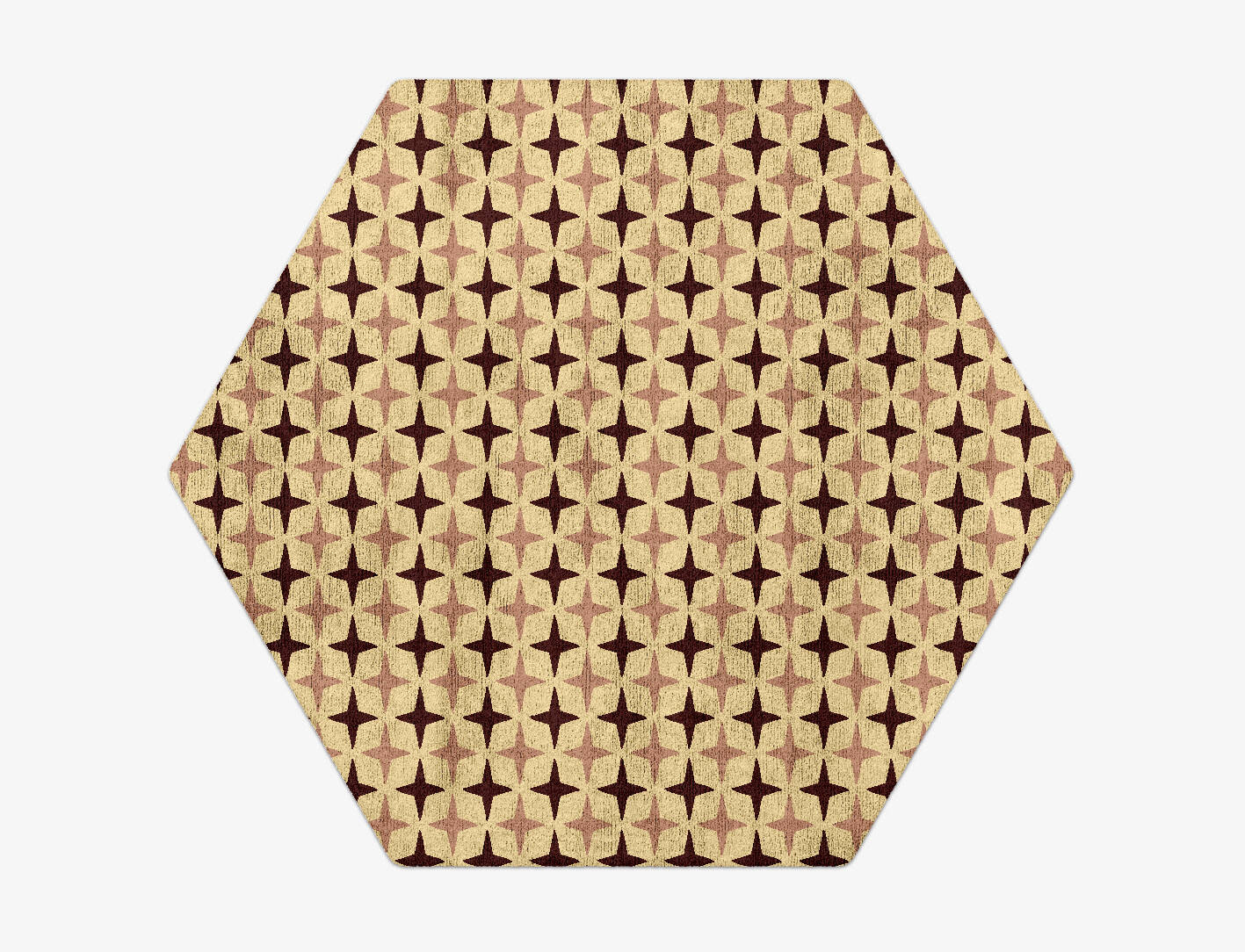 Cassiopeia Geometric Hexagon Hand Tufted Bamboo Silk Custom Rug by Rug Artisan