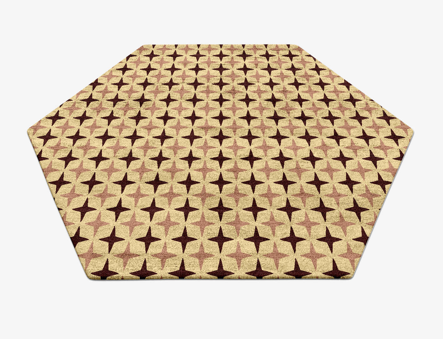 Cassiopeia Geometric Hexagon Hand Tufted Bamboo Silk Custom Rug by Rug Artisan