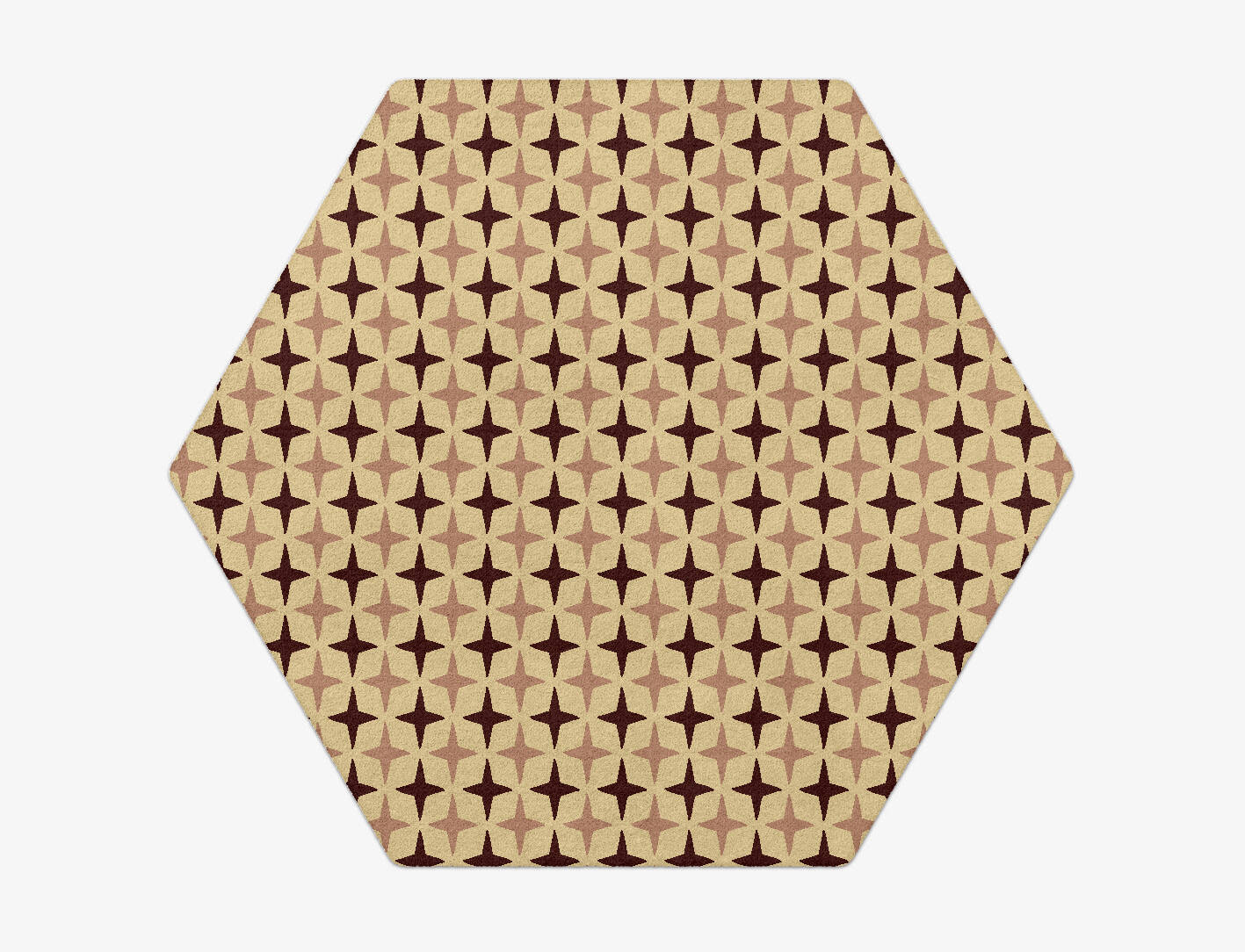 Cassiopeia Geometric Hexagon Hand Tufted Pure Wool Custom Rug by Rug Artisan