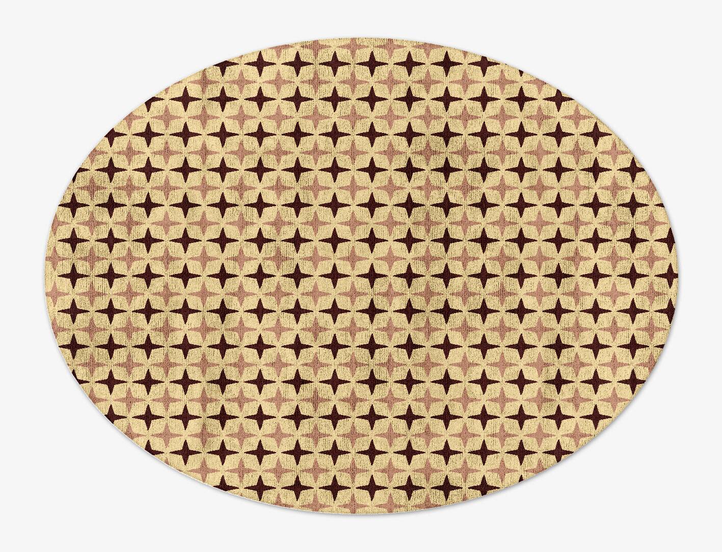 Cassiopeia Geometric Oval Hand Tufted Bamboo Silk Custom Rug by Rug Artisan