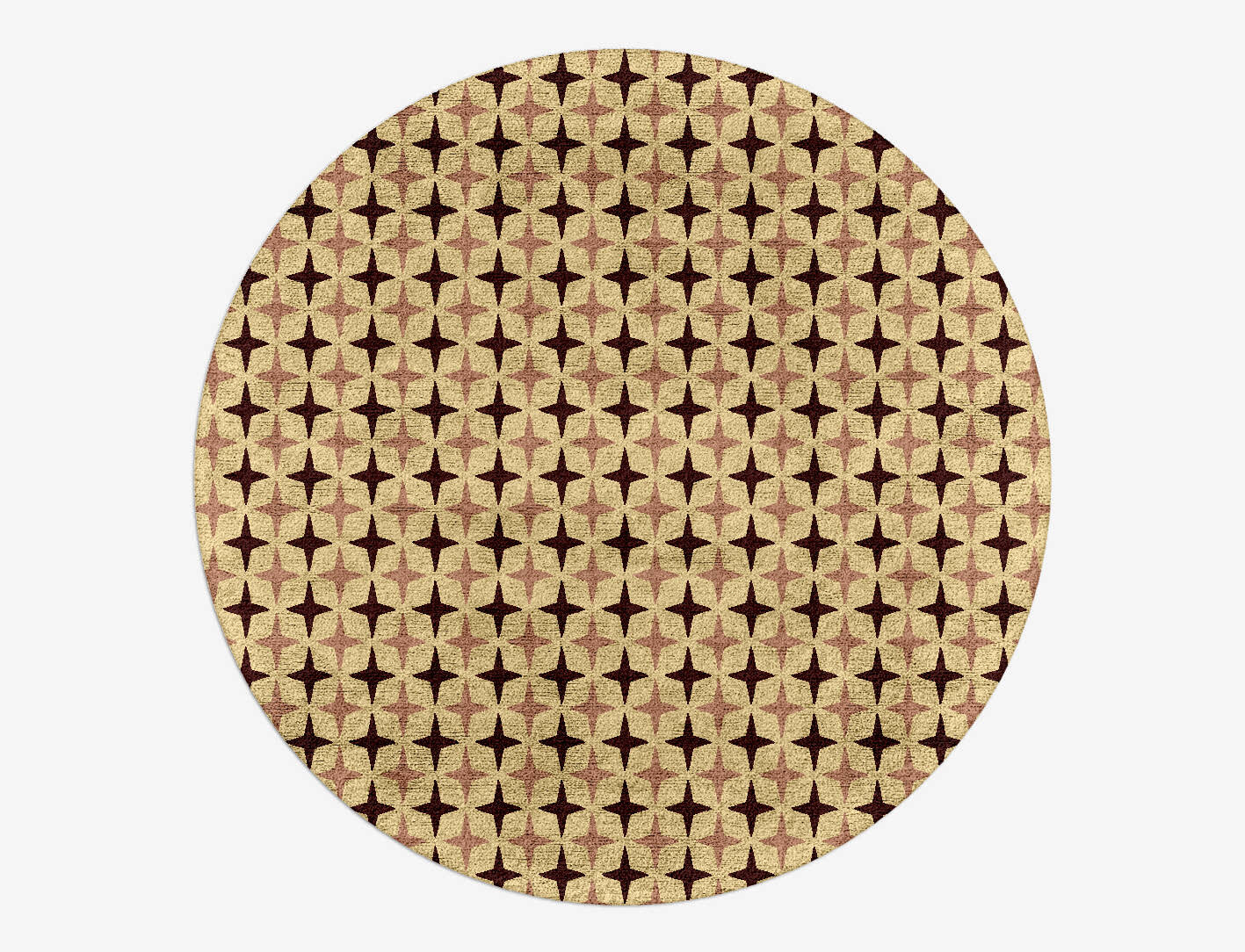 Cassiopeia Geometric Round Hand Tufted Bamboo Silk Custom Rug by Rug Artisan