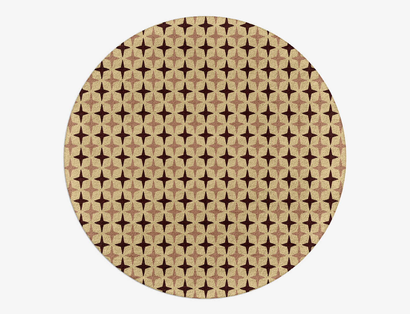 Cassiopeia Geometric Round Hand Tufted Pure Wool Custom Rug by Rug Artisan