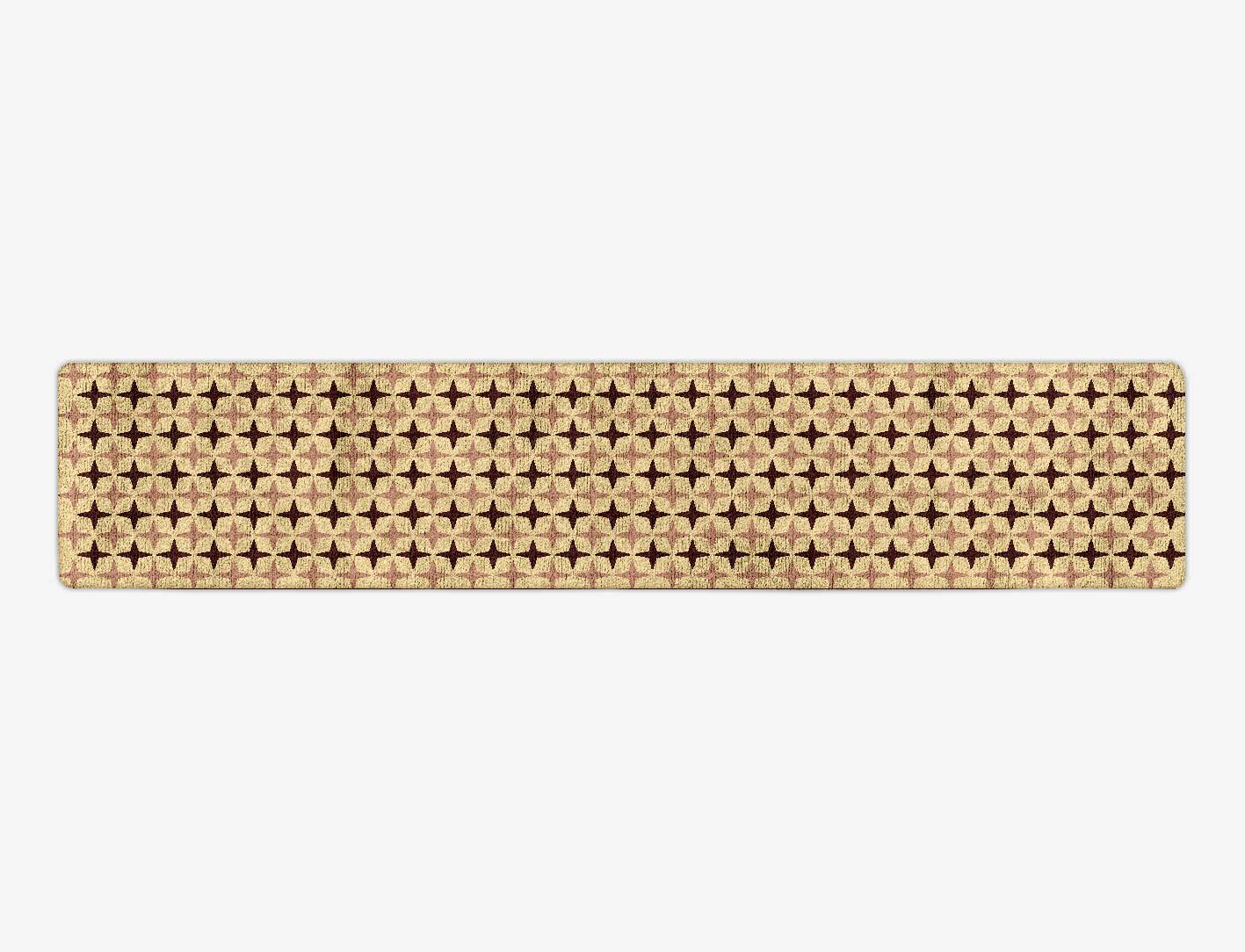 Cassiopeia Geometric Runner Hand Tufted Bamboo Silk Custom Rug by Rug Artisan