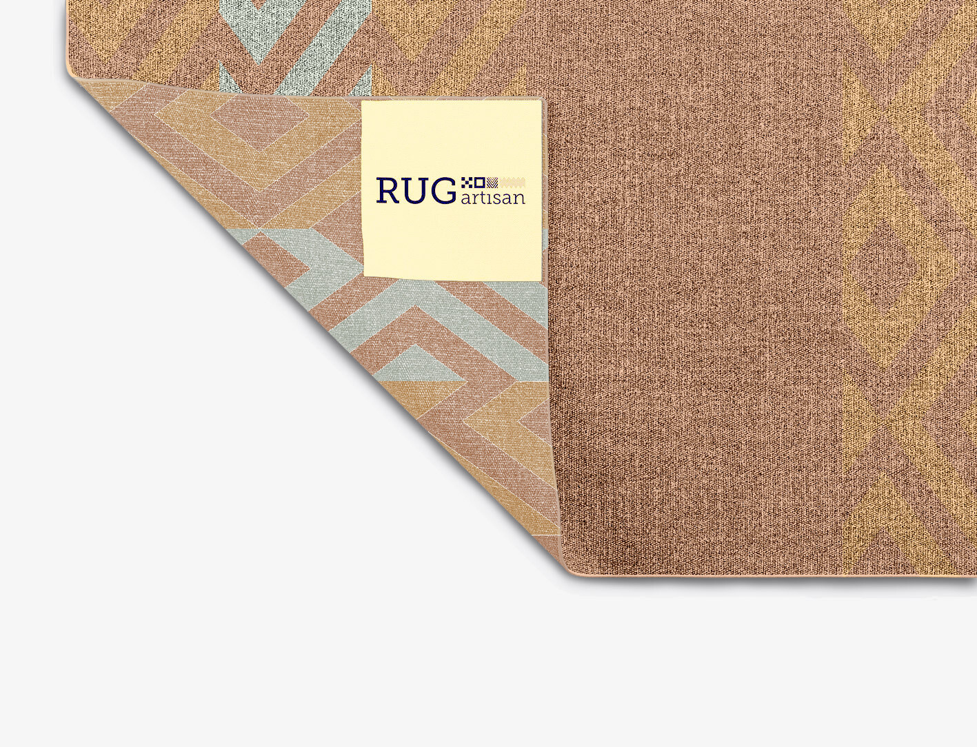 Cast Geometric Square Flatweave New Zealand Wool Custom Rug by Rug Artisan