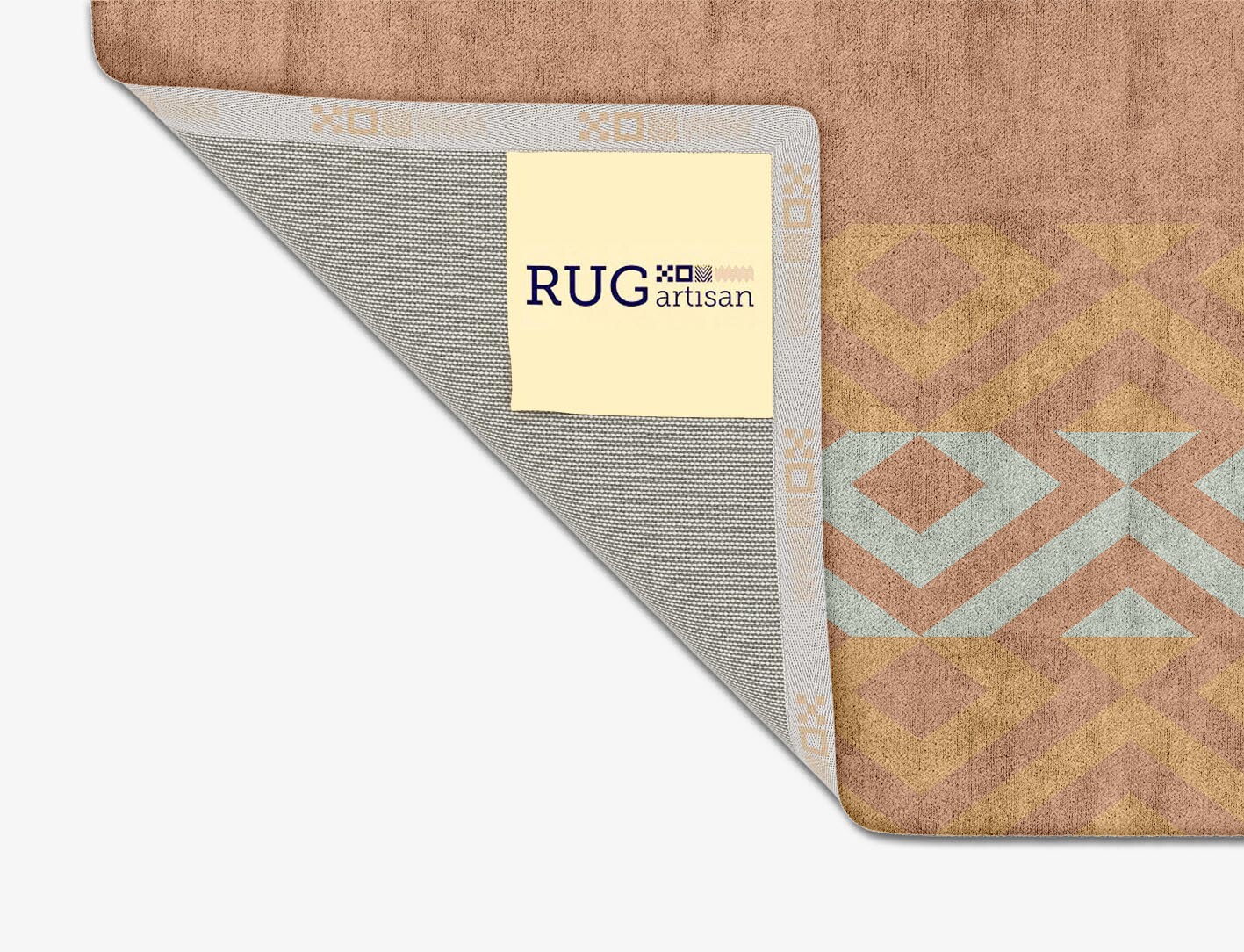 Cast Geometric Square Hand Tufted Bamboo Silk Custom Rug by Rug Artisan