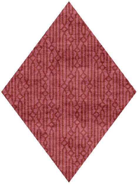 Cellulose Modern Geometrics Diamond Hand Knotted Bamboo Silk Custom Rug by Rug Artisan