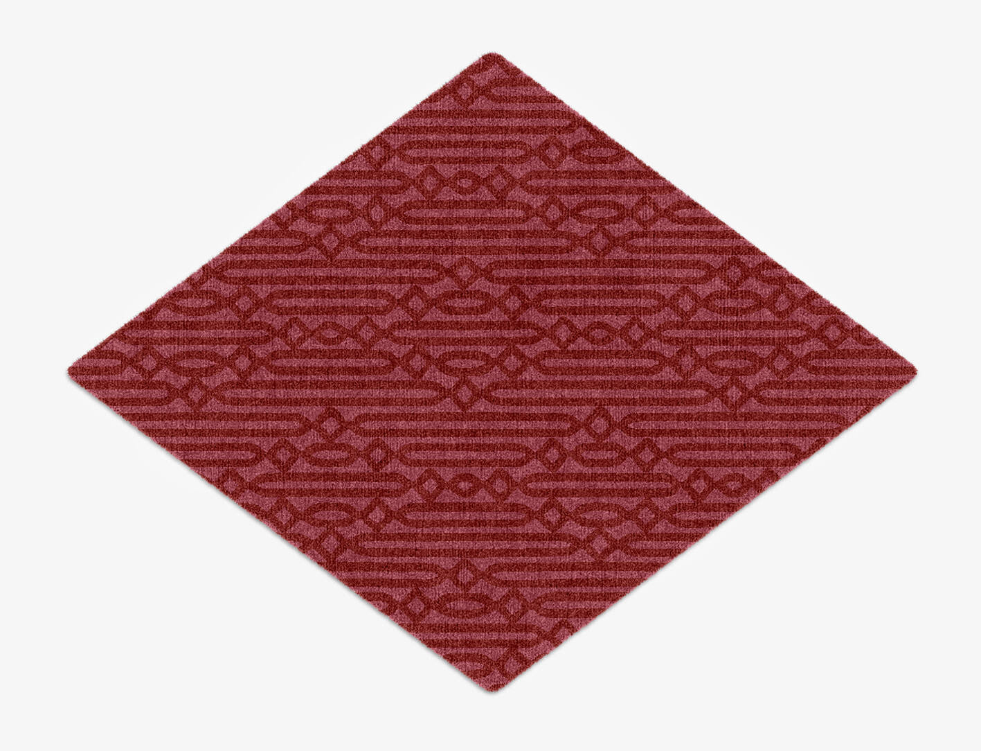 Cellulose Modern Geometrics Diamond Hand Knotted Tibetan Wool Custom Rug by Rug Artisan