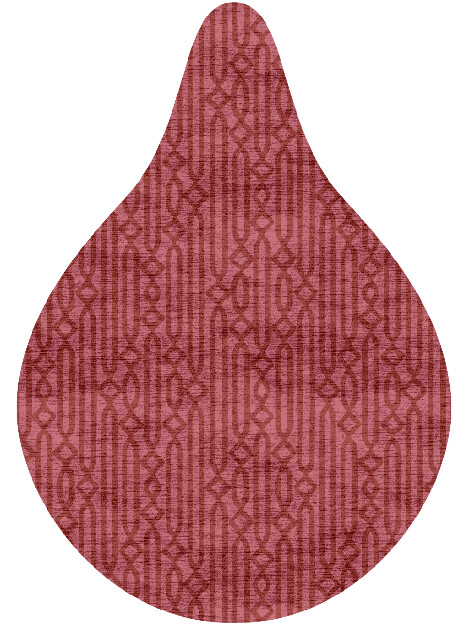 Cellulose Modern Geometrics Drop Hand Knotted Bamboo Silk Custom Rug by Rug Artisan