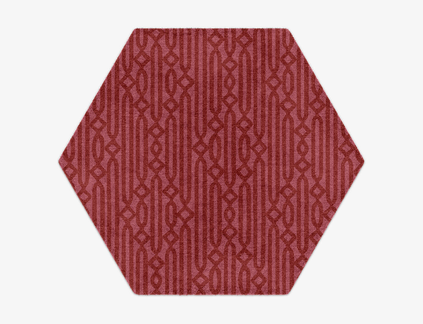 Cellulose Modern Geometrics Hexagon Hand Knotted Tibetan Wool Custom Rug by Rug Artisan