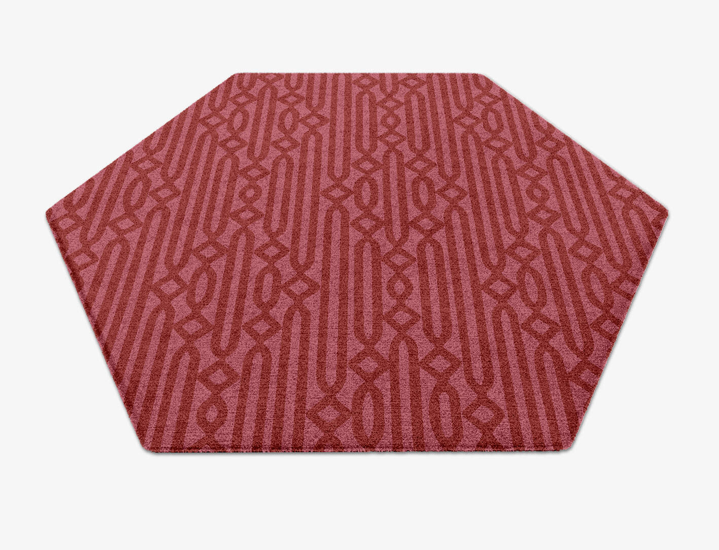 Cellulose Modern Geometrics Hexagon Hand Knotted Tibetan Wool Custom Rug by Rug Artisan