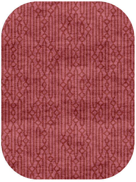 Cellulose Modern Geometrics Oblong Hand Knotted Bamboo Silk Custom Rug by Rug Artisan