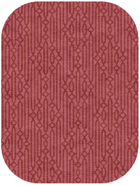 Cellulose Modern Geometrics Oblong Hand Knotted Tibetan Wool Custom Rug by Rug Artisan