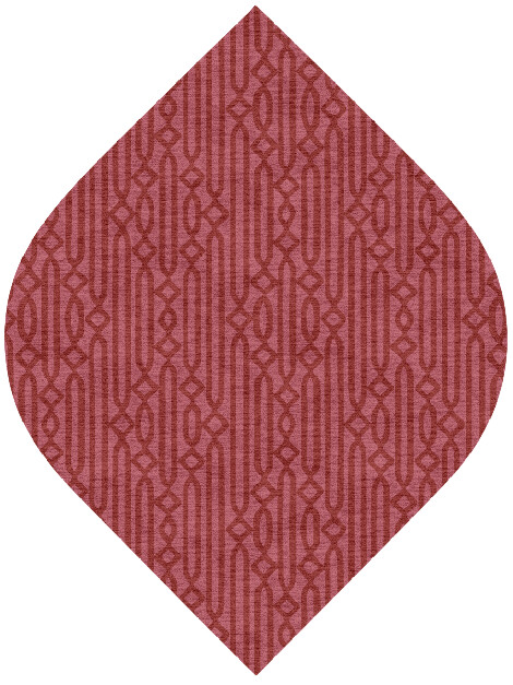 Cellulose Modern Geometrics Ogee Hand Knotted Tibetan Wool Custom Rug by Rug Artisan