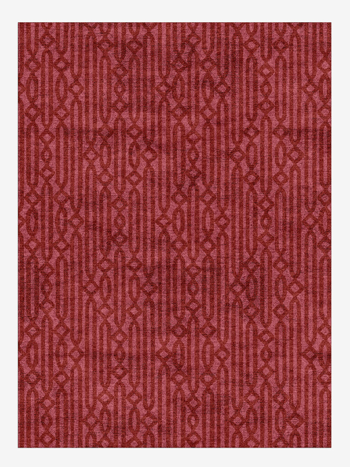 Cellulose Modern Geometrics Rectangle Hand Knotted Bamboo Silk Custom Rug by Rug Artisan