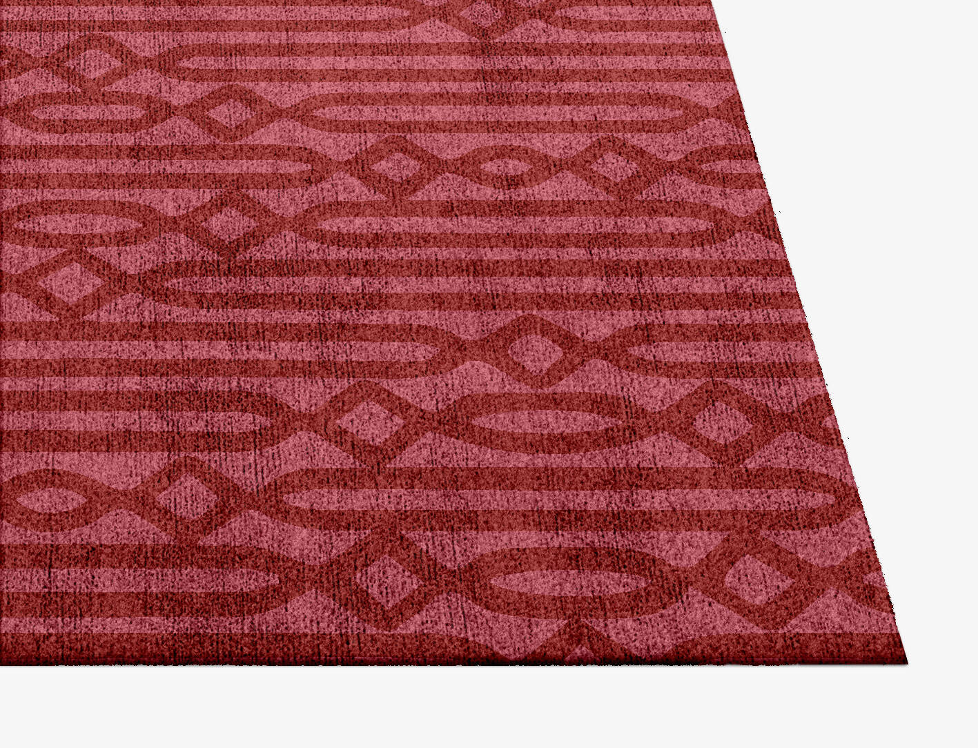 Cellulose Modern Geometrics Square Hand Knotted Bamboo Silk Custom Rug by Rug Artisan