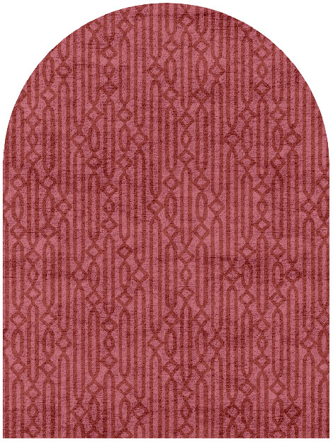Cellulose Modern Geometrics Arch Hand Tufted Bamboo Silk Custom Rug by Rug Artisan