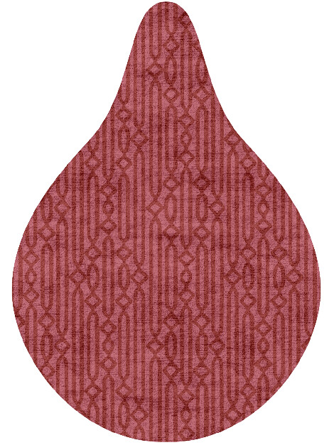 Cellulose Modern Geometrics Drop Hand Tufted Bamboo Silk Custom Rug by Rug Artisan
