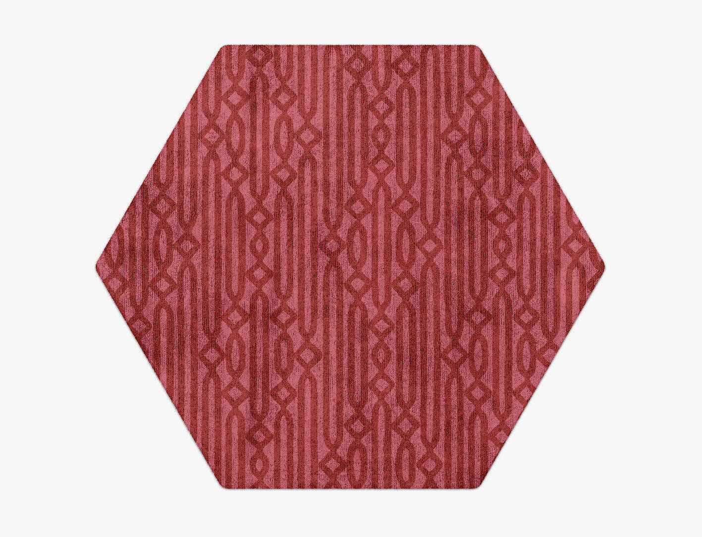 Cellulose Modern Geometrics Hexagon Hand Tufted Bamboo Silk Custom Rug by Rug Artisan