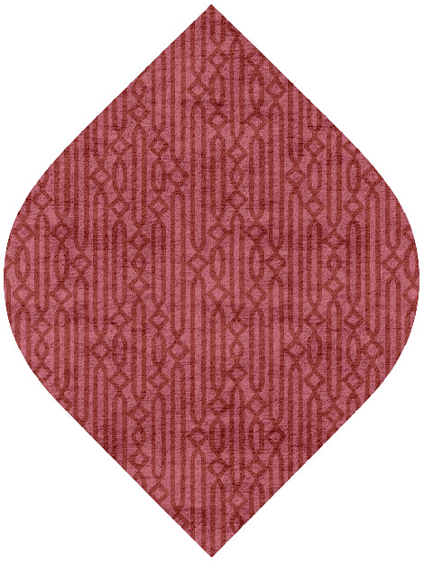 Cellulose Modern Geometrics Ogee Hand Tufted Bamboo Silk Custom Rug by Rug Artisan