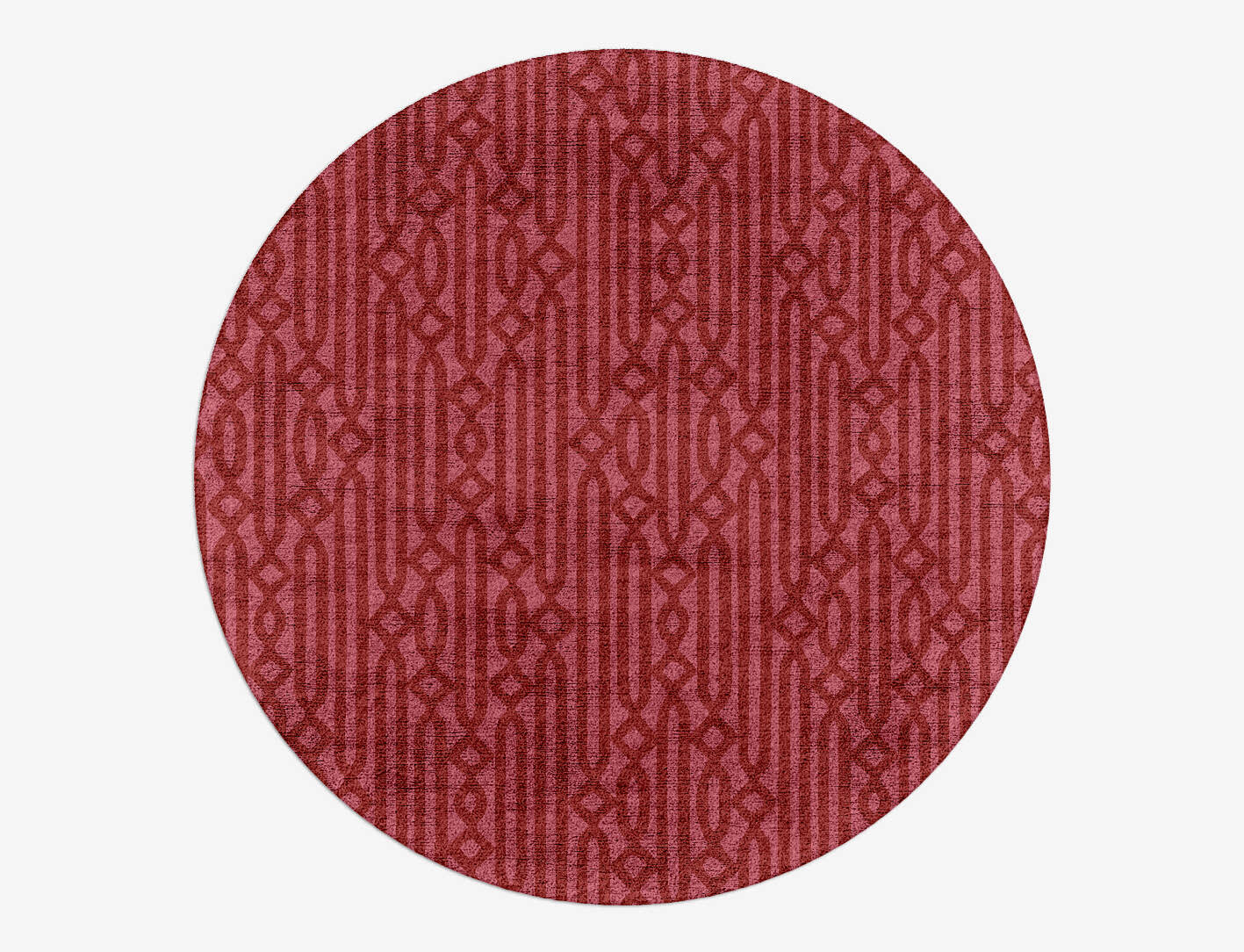 Cellulose Modern Geometrics Round Hand Tufted Bamboo Silk Custom Rug by Rug Artisan