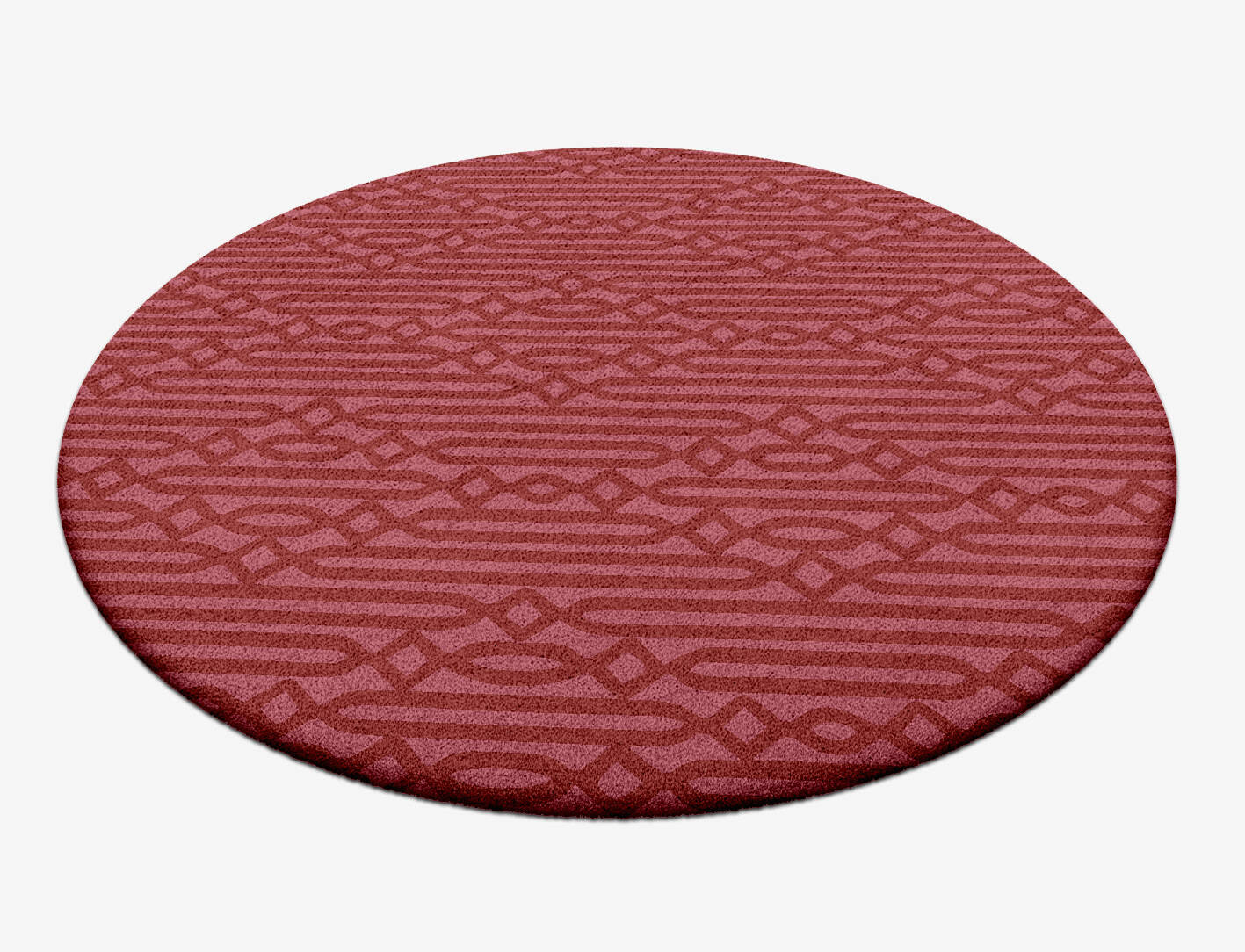 Cellulose Modern Geometrics Round Hand Tufted Pure Wool Custom Rug by Rug Artisan