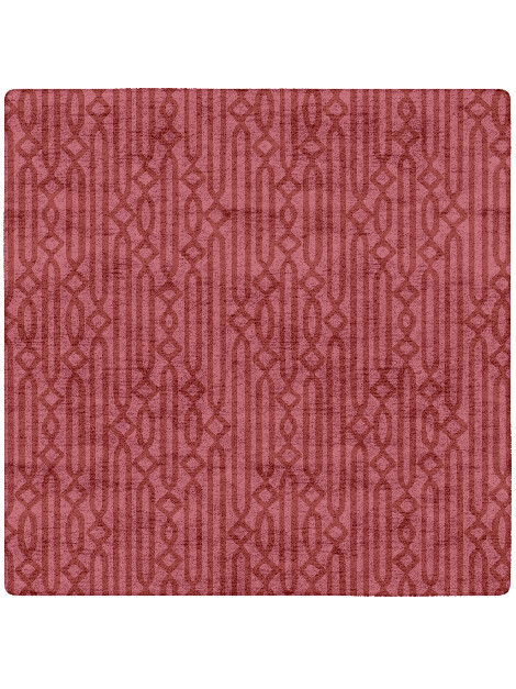 Cellulose Modern Geometrics Square Hand Tufted Bamboo Silk Custom Rug by Rug Artisan