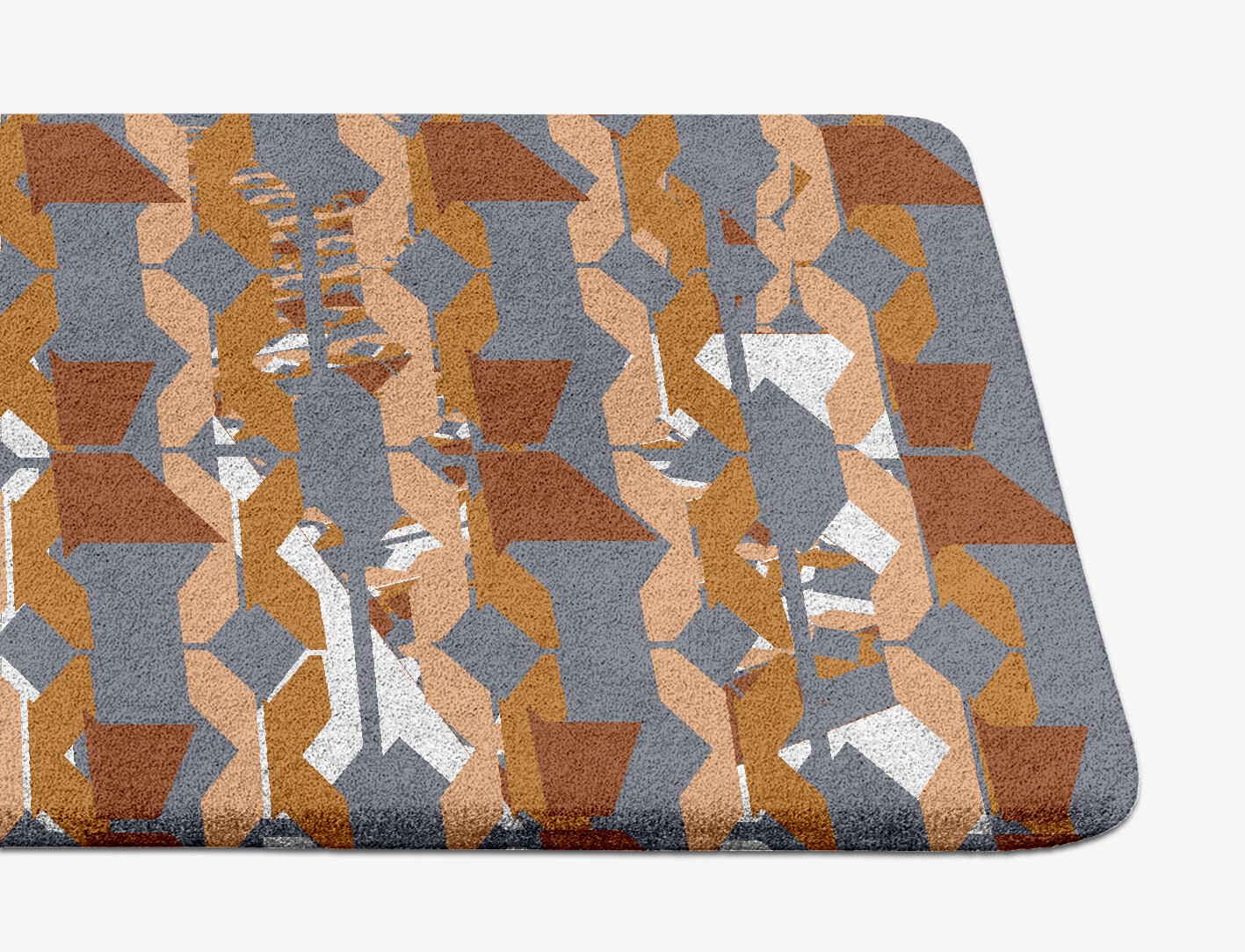 Chains Geometric Runner Hand Tufted Pure Wool Custom Rug by Rug Artisan