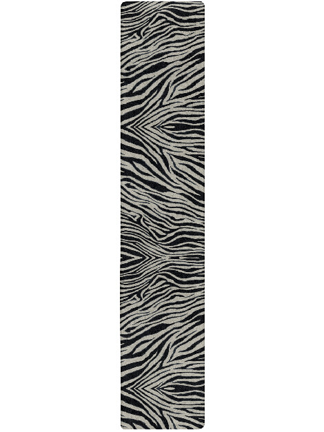 Chalk Stripes Monochrome Runner Hand Tufted Pure Wool Custom Rug by Rug Artisan