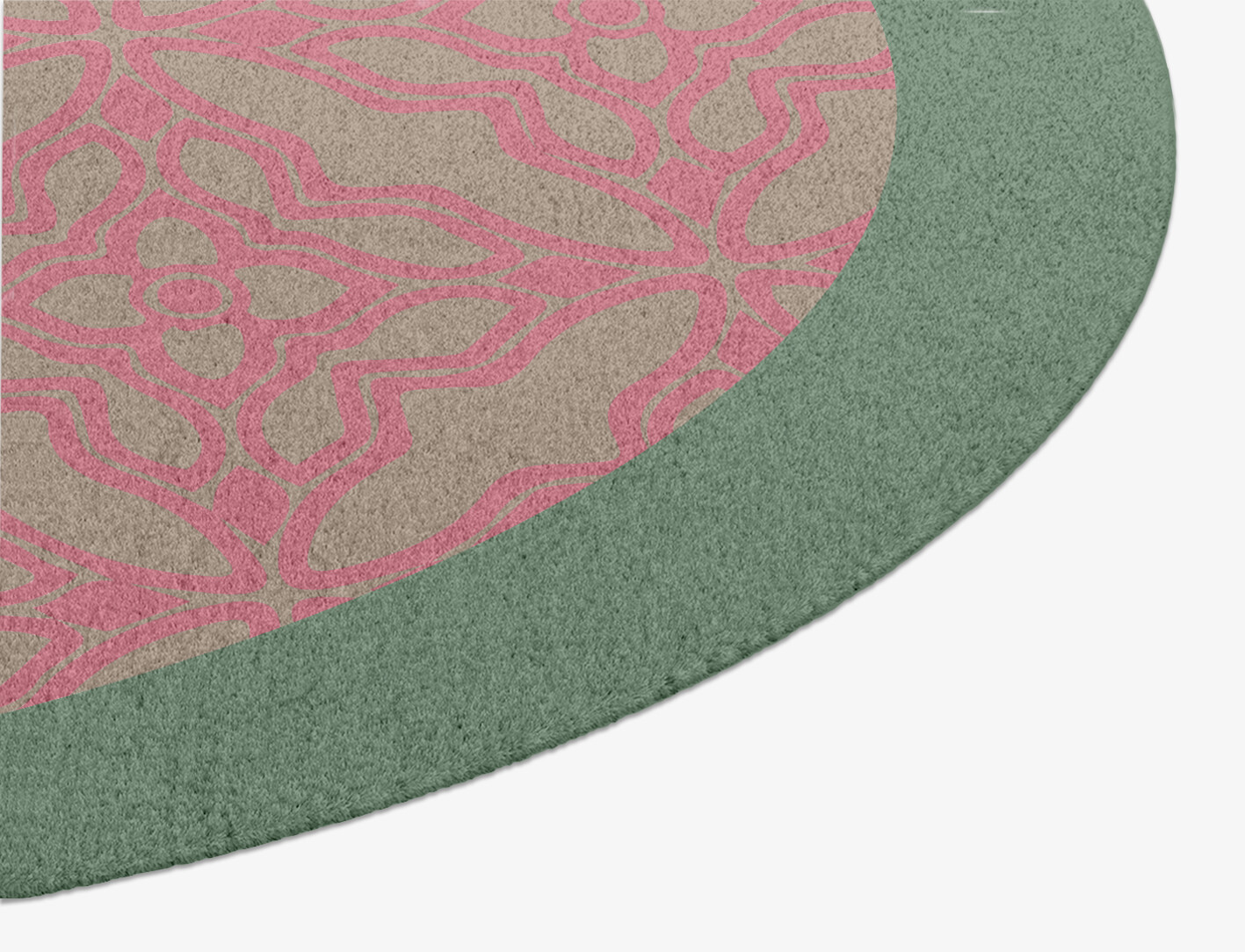 Challis Geometric Oval Hand Knotted Tibetan Wool Custom Rug by Rug Artisan