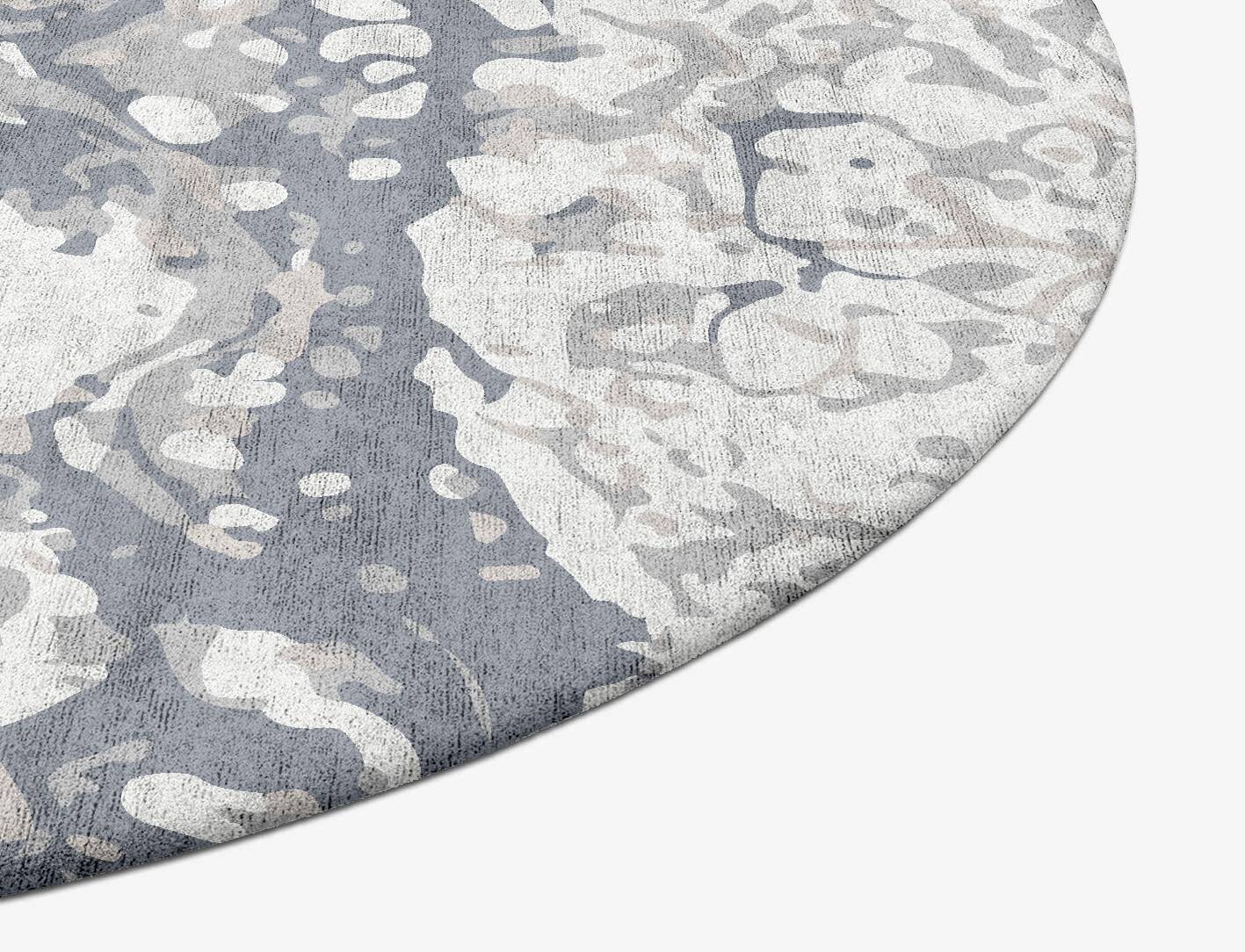 Chaos Surface Art Oval Hand Tufted Bamboo Silk Custom Rug by Rug Artisan