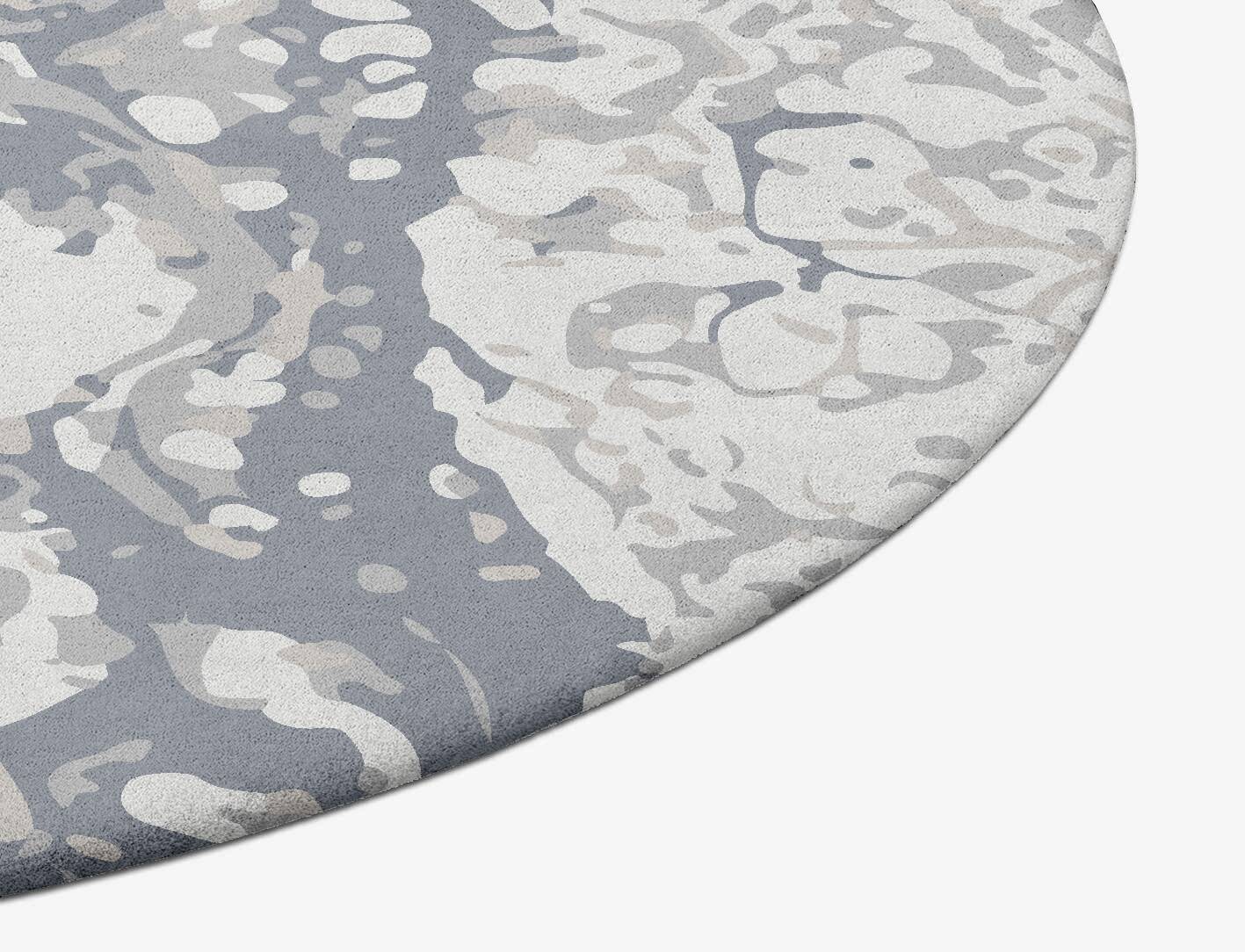 Chaos Surface Art Oval Hand Tufted Pure Wool Custom Rug by Rug Artisan