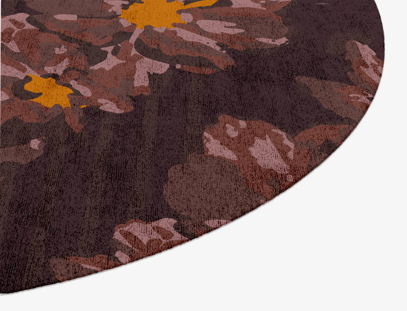 Chaplet Floral Oval Hand Knotted Bamboo Silk Custom Rug by Rug Artisan