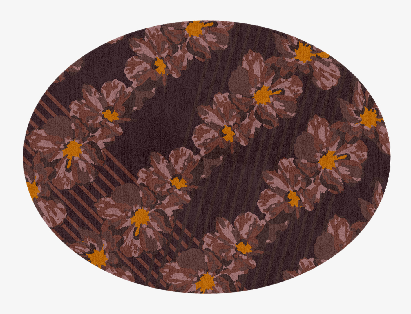 Chaplet Floral Oval Hand Knotted Tibetan Wool Custom Rug by Rug Artisan