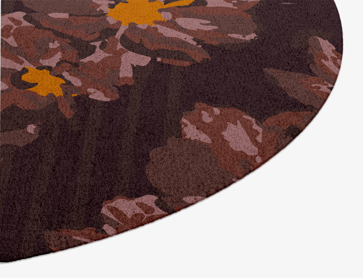 Chaplet Floral Oval Hand Knotted Tibetan Wool Custom Rug by Rug Artisan