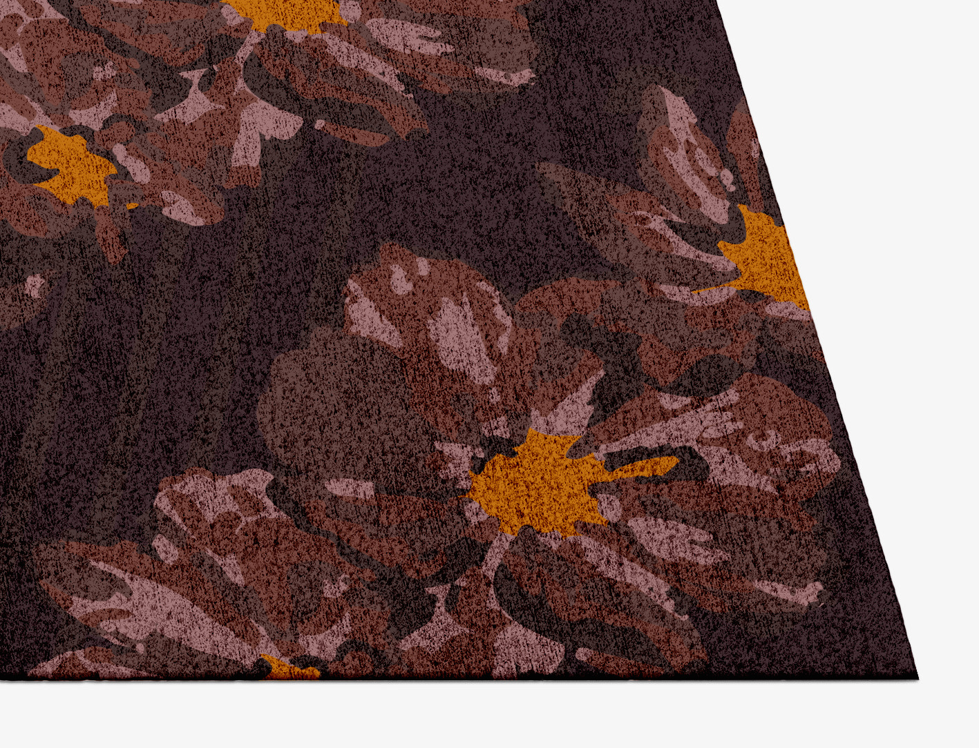 Chaplet Floral Rectangle Hand Knotted Bamboo Silk Custom Rug by Rug Artisan