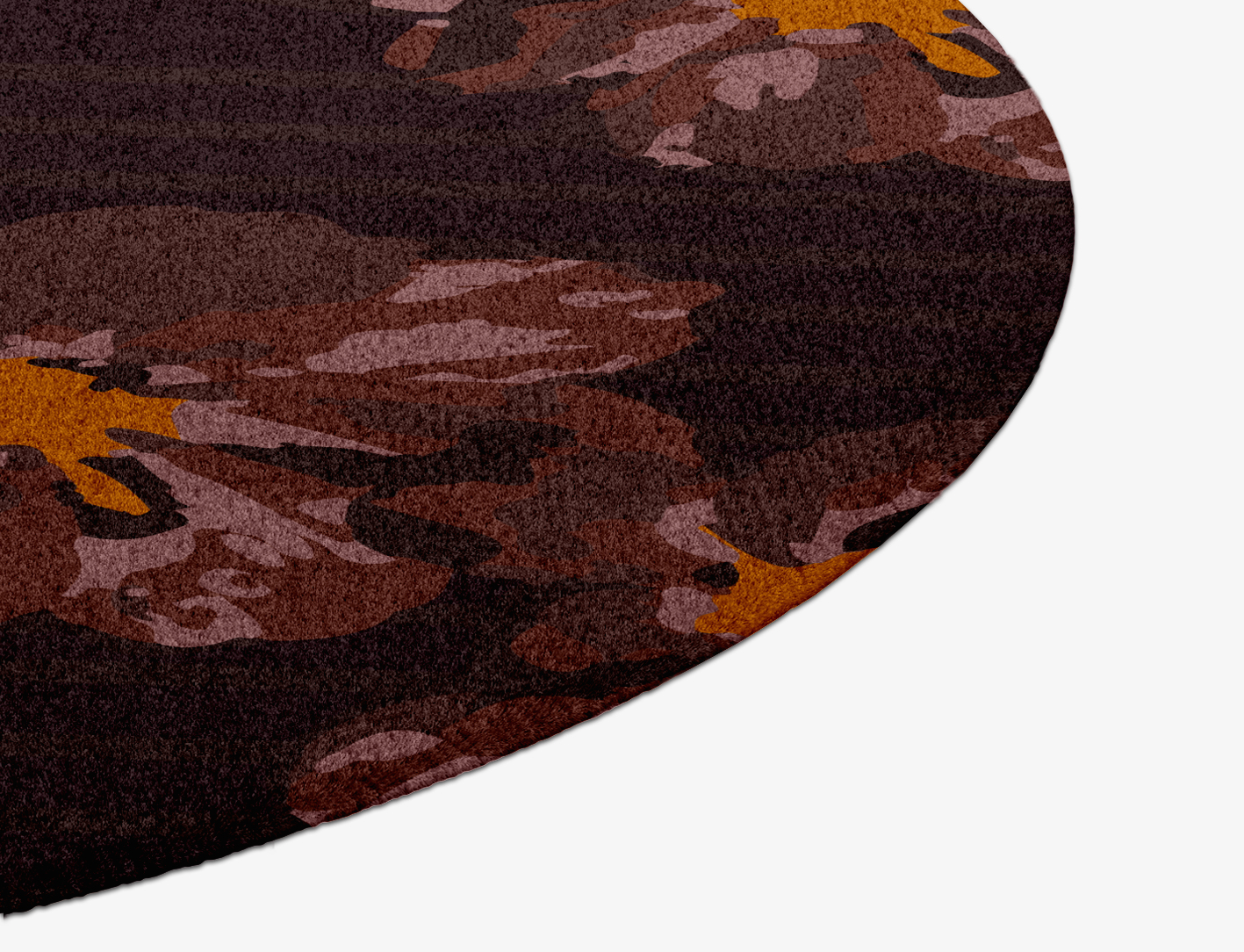 Chaplet Floral Round Hand Knotted Tibetan Wool Custom Rug by Rug Artisan