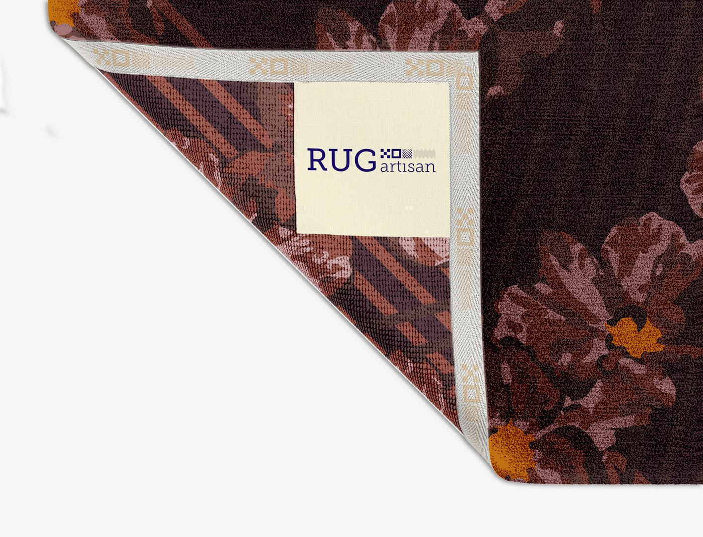 Chaplet Floral Square Hand Knotted Tibetan Wool Custom Rug by Rug Artisan