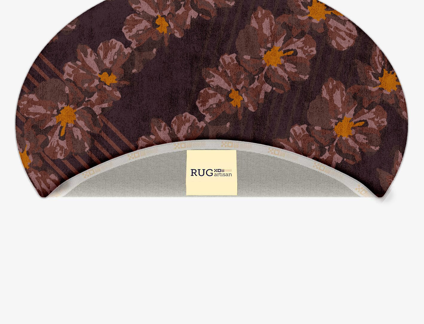 Chaplet Floral Oval Hand Tufted Bamboo Silk Custom Rug by Rug Artisan