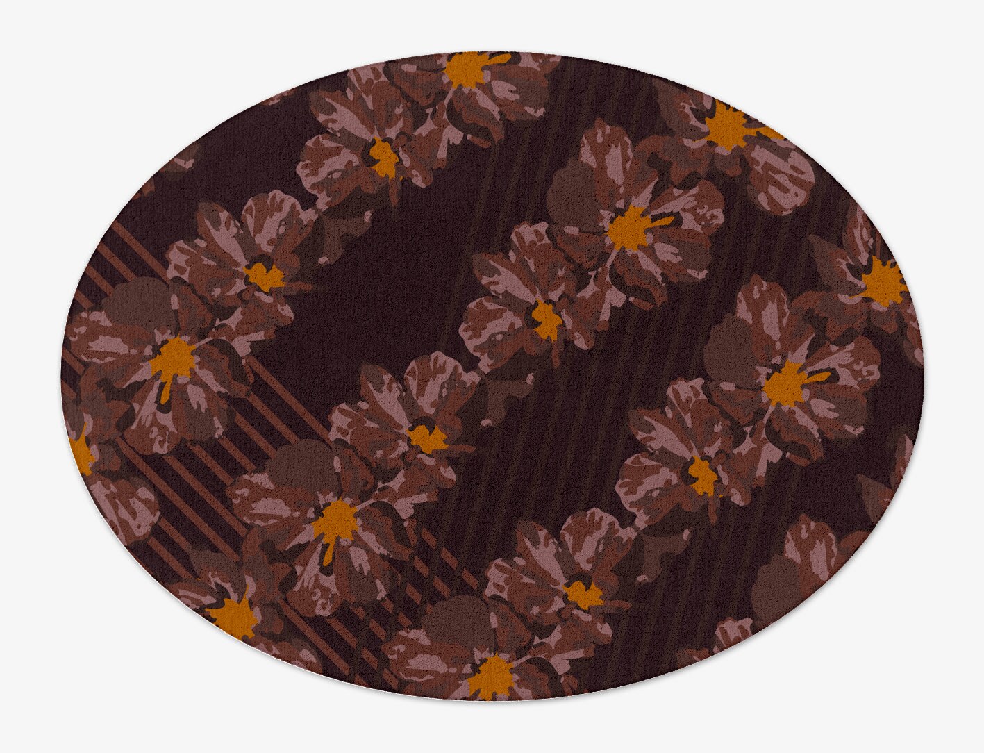 Chaplet Floral Oval Hand Tufted Pure Wool Custom Rug by Rug Artisan