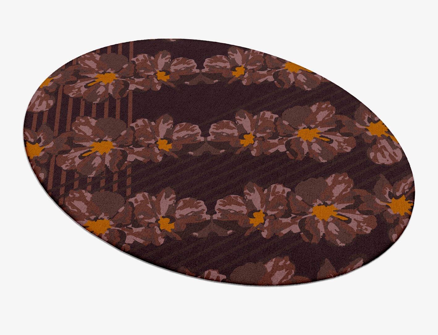 Chaplet Floral Oval Hand Tufted Pure Wool Custom Rug by Rug Artisan