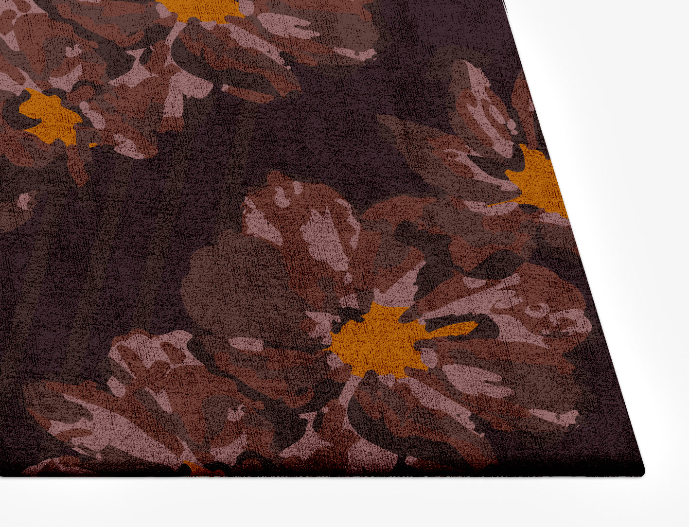 Chaplet Floral Rectangle Hand Tufted Bamboo Silk Custom Rug by Rug Artisan