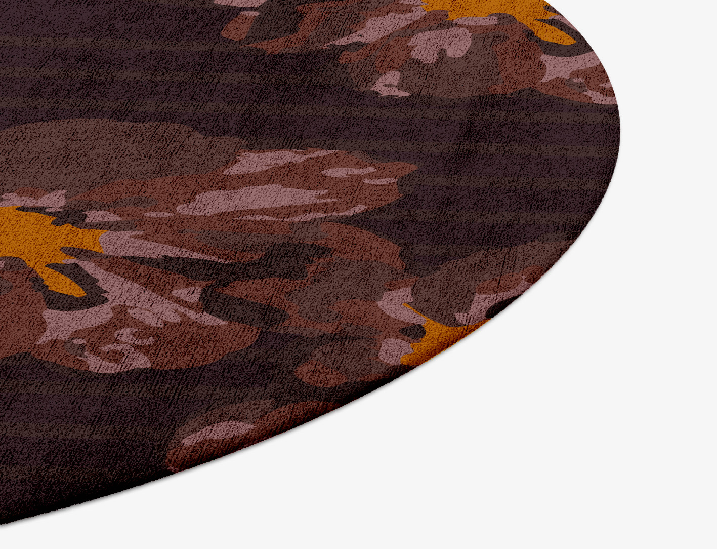 Chaplet Floral Round Hand Tufted Bamboo Silk Custom Rug by Rug Artisan