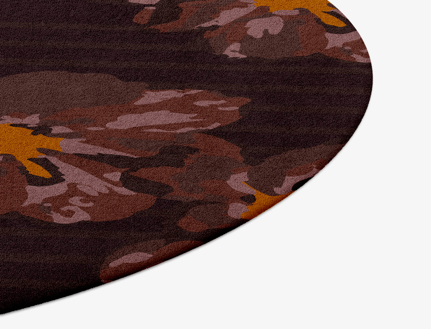 Chaplet Floral Round Hand Tufted Pure Wool Custom Rug by Rug Artisan
