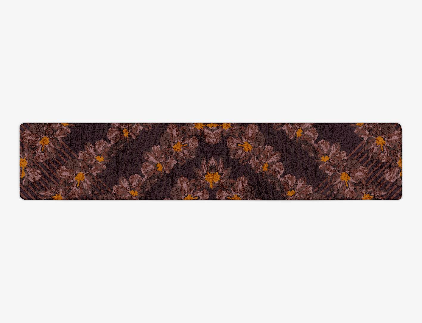 Chaplet Floral Runner Hand Tufted Bamboo Silk Custom Rug by Rug Artisan