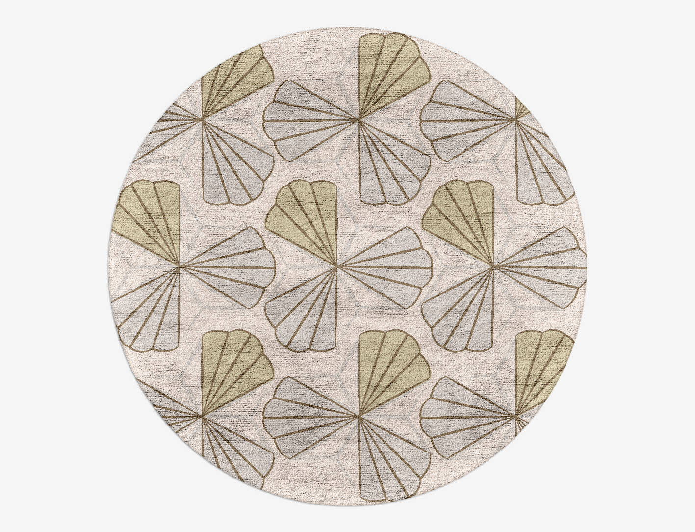 Charme Batik Round Hand Tufted Bamboo Silk Custom Rug by Rug Artisan